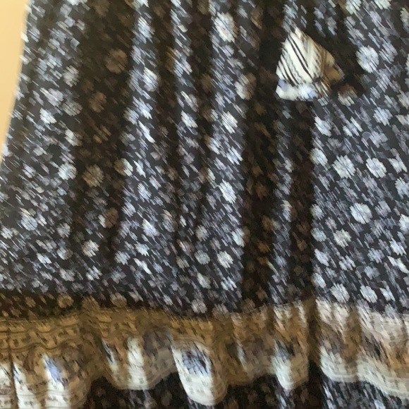 Knox Rose Navy Blue Floral High Neck  Maxi Dress - Picture 4 of 4